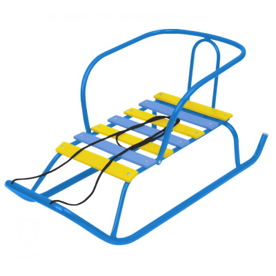 Санки детские Ветерок 1 БЕЗ ПОРУЧНЯ!!!!! ГОЛУБОЙ