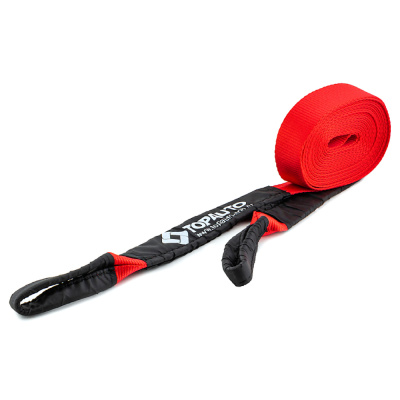 Стропа динамическая 6т 8 метров стропа шириной 55 мм, СУМКА, красн.