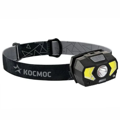 Фонарь налобный KocHuntHelper5W,  3W, 3 батарейки ААА, 140Lm, Космос