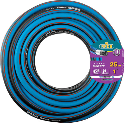 Шанг, армированный четырёхслойный поливочный RACO EXPERT 1", 25 м, 25 атм 
