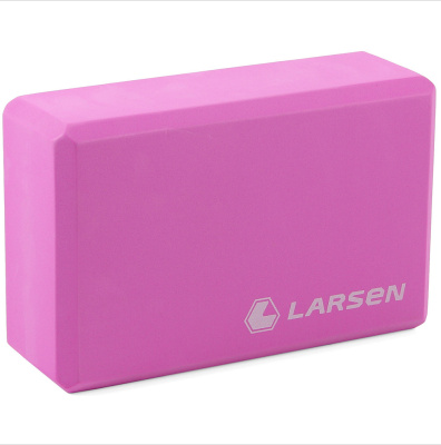 Блок для йоги Larsen EVA YB-01 фиолетовый 22х15,2х7,6см