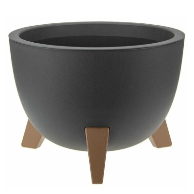 Кашпо ФЛОРИАН D250мм 4,2л (Графитовый)						