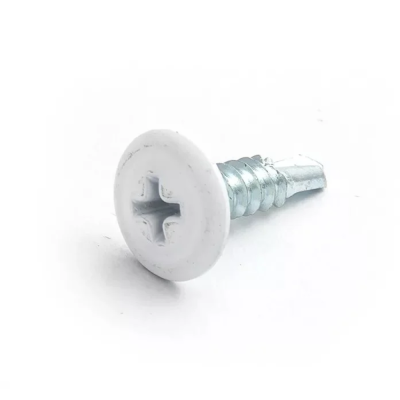 Саморез 4,2х19 RAL9003 ярко-белый, сверло