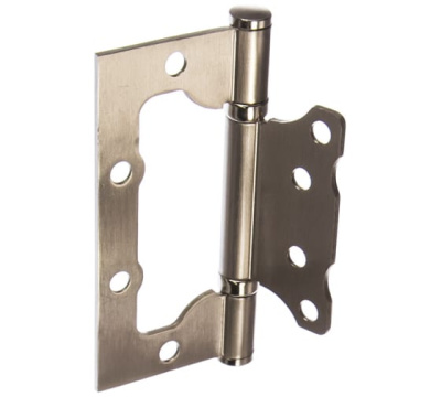 Петля Апекс 1шт 100*75- 2,5 В2-Steel-NIS -сатин.универ.2подш. БЕЗ ВРЕЗКИ