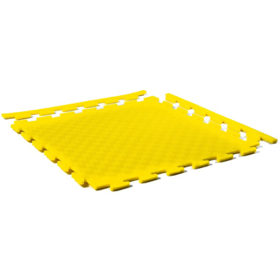 Маты - пазлы для фитнесса и тренажеров, 1 элемент ЖЕЛТЫЙ