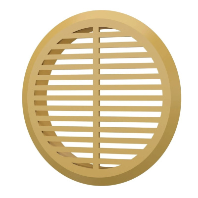 Решетка переточная круглая D50 с фланцем D45, бежевая