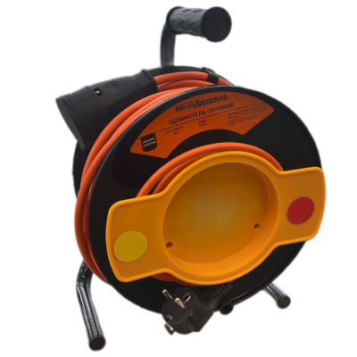 Удлинитель ПВС MegArsenal 3500 Вт  40м на садовой катушке (б/з)