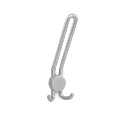 Крючок трехрожковый хром матовый