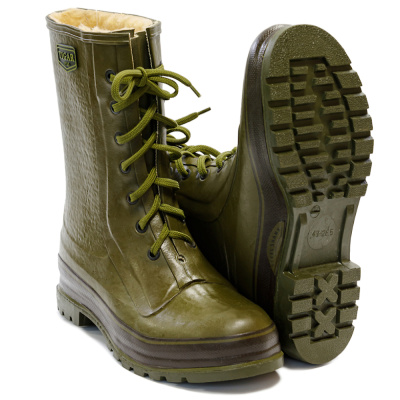 Сапоги резин. охотничьи утепл., "Балканский охотник" укороч., "Tigar", цвет зеленый, арт 2136 р. 46
