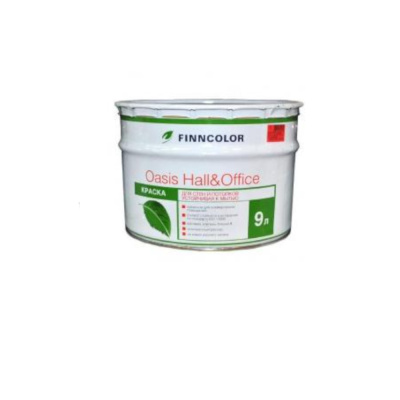 КРАСКА "OASIS HALL@OFFICE"  9 Л (1)  ДЛЯ СТЕН И ПОТОЛКОВ УСТОЙЧИВАЯ К МЫТЬЮ "ТИККУРИЛА"