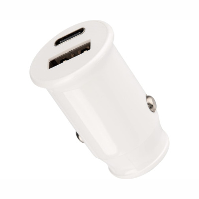 Автозарядка в прикуриватель REXANT АЗУ USB-A+USB-C, 2.4 A белая