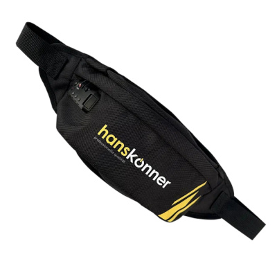 Сумка поясная, 410мм x 170мм x 100мм, кодовый замок, pat., Hanskonner HKWB0002 