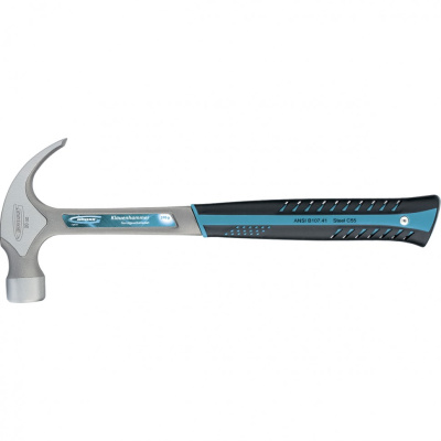 Молоток-гвоздодер 570г цельнокован. с трехкомпонен. рукоятк GROSS