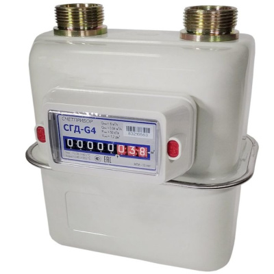 Счетчик газовый обьемный диафрагменный СГД G4 ТК левый