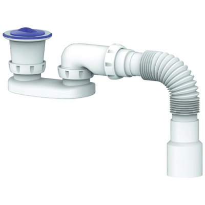 Сифон для душ.поддона 50*40 плоский, с гофрой 40*40/50 G22 UNICORN