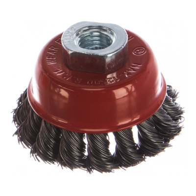 Щетка д/болгарки "MATRIX" 65мм М14 "чашка" круч. металлич. проволока