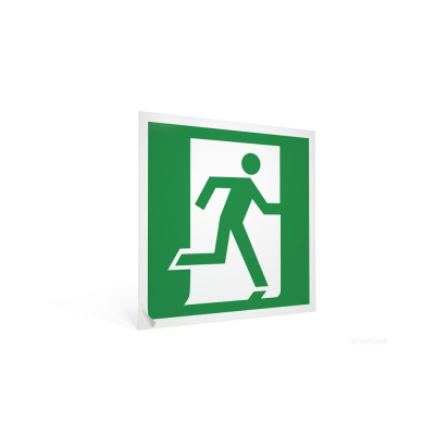 Знак на пленке фотолюм."Выход здесь (правый)"