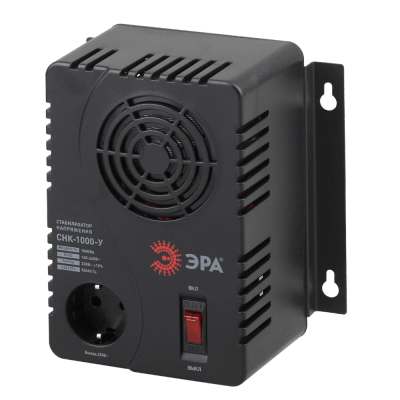Стабилизатор напр. компакт, универс., 160-260В/220В, 1000ВА (1/6) ЭРА СНК-1000-У