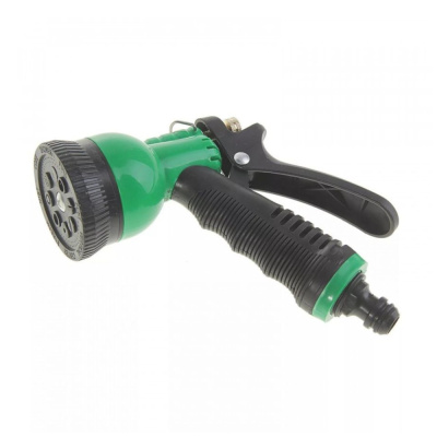 Пистолет д/полива 8 реж., ручка с эластич. накладкой (распылитель) пластик 6х14х21см,1-2.sale  E1M