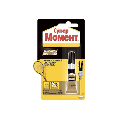 Клей СУПЕР МОМЕНТ высокопроч. мульти-кар.3г