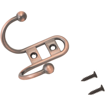 Крючок 208 B (2-х рож.) медь (480/60) СТАНДАРТ 