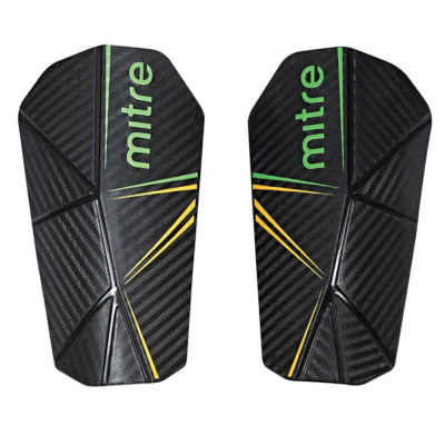 Щитки футб. "MITRE Delta Slip" арт.S80005BGY, р. S,без голеностопа, пластик, подк.из ЭВА, черный