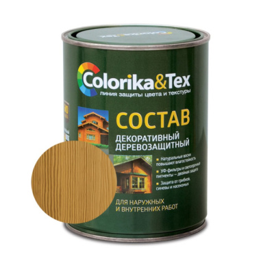Состав деревозащитный "Colorika&Tex" орех 0,8л