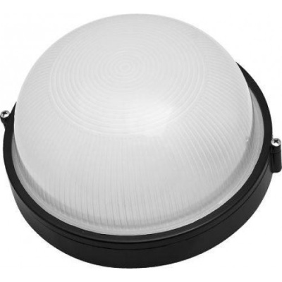 Светильник НПП-100w термостойкий круглый без решетки IP54 черный