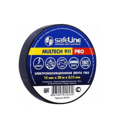 Изолента 15/20 черный Safeline