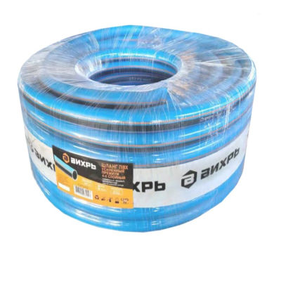 Шланг поливочный ПВХ усиленный премиум,пищевой четырехслойный армированный 3/4, 25м Вихрь 73/7/2/11