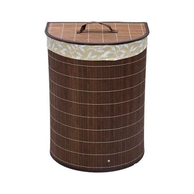 Корзина для белья 38*29*50см, бамбук темный, BLB-06-D арт.312121, Рыжий Кот
