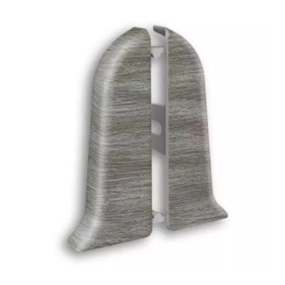 Угол для плинтуса К-П70 "Идеал Классик" Дуб пепельный / 210 торцевой (пара)