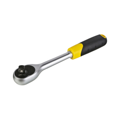 Ключ-трещотка HK1045-17-12, квадрат 1/2", 90 зуб, с быстрым сбросом, CrV, hanskonner 