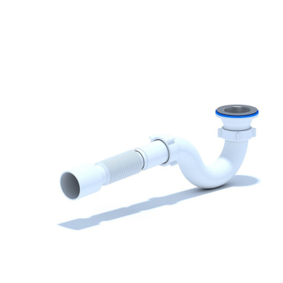 Сифон Ани для душевого поддона 1 1/2*40 с гибкой трубой 40*50 E115