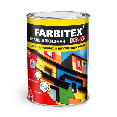 Эмаль ПФ-115 алкидная лайм (1,8 кг) FARBITEX