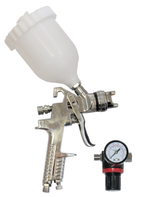 Краскораспылитель GS180/1.4,MASTER G600/1.4 HVLP(198л/мин_3.5бар_верхний бачок 0.6л) + редуктор