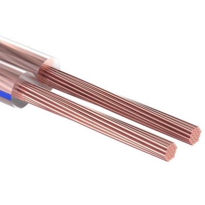 Кабель акустический REXANT 2х0,75 мм², прозрачный BLUELINE