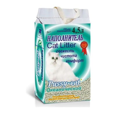 Наполнитель Пуси Кэт  4,5 л океанический