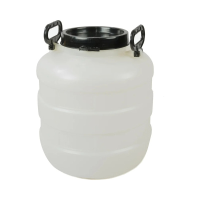 БОЧКА ПЛАСТ. 30 Л С КРЫШКОЙ И РУЧКАМИ (БЕЛАЯ) (1/3) "РАДИАН" БОЧКА ПЛАСТ. 30 Л С КРЫШКОЙ И РУЧКАМИ (БЕЛАЯ) (1/3) "РАДИАН"