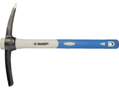 Кирка ЗУБР "ЭКСПЕРТ" кованая, с обратной 2-хкомп.фигерглассовой рукояткой, 600г