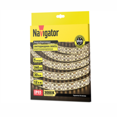 Лента светодиодная NLS-2835WW240-30-IP65-12V