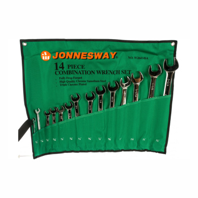 Набор ключей гаечных комбинированных дюймовых в сумке 3/8"--1-1/4", 14 предметов W26414S  Набор ключей гаечных комбинированных дюймовых в сумке 3/8"--1-1/4", 14 предметов W26414S