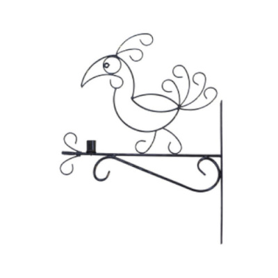 Кронштейн для подв. кашпо Птица с фонарем 2x60x46см