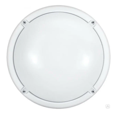 Светильник светодиодный ДБП-12w с акустическим датчиком 4000К 900Лм IP65 с дежурным режимом круглый 