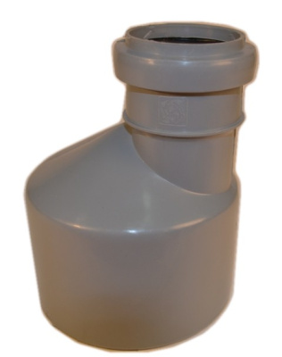 Переход 110 х 50 короткий с кольцом 