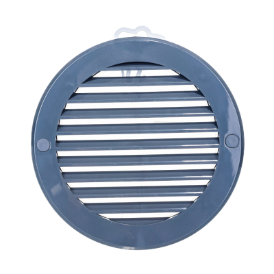 Решетка наружная вентиляционная круглая D200 с фланцем D150, ASA, серая 15РКН сер