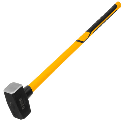 Кувалда 4000 г, кованая, фибергласовая  рукоятка c TPR покрытием, 880 мм // Denzel