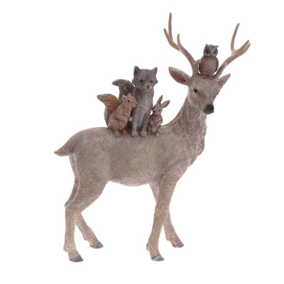 Фигурка декоративная Олень, L28,5 W10,5 H35,5 см