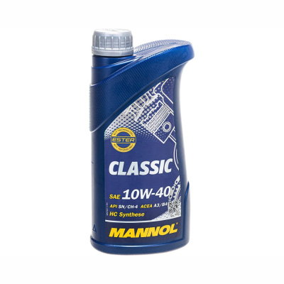 Масло моторное MANNOL Classic SAE 10w40 API SМ/CF (полусинт.) 1л/ 20