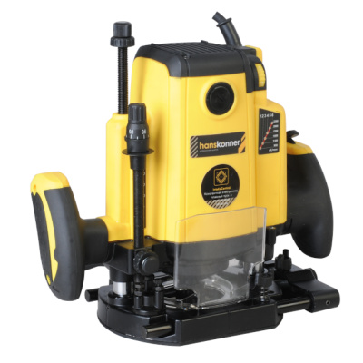 Фрезер Hanskonner, 2000 Вт,70мм пропил,  9000-22000 об/мин, цанга  8,12 мм,LED подсв, кон HRE1120CP 